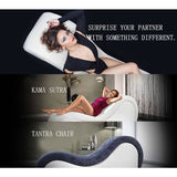 Kama Sutra Mebon Chaise Love Lounge Studded and Quilted Black - Naughty by Nature Adult Store