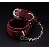 8 Pc Deluxe Bondage Play Kit Burgundy Gold - Naughty by Nature Adult Store