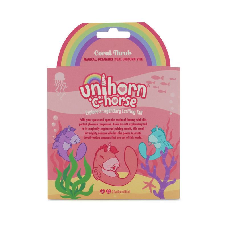 Unihorn Massager C Horse Coral Throb - Naughty by Nature Adult Store