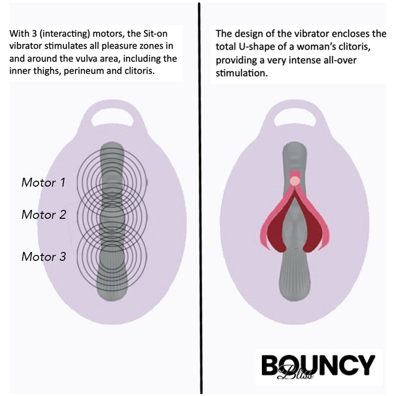 Bouncy Bliss Classic Inflatable Sit-On Vibrator - Naughty by Nature Adult Store