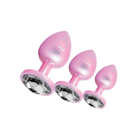 SXE Stainless Steel Comfort 3 Pc Butt Plug Set - Naughty by Nature Adult Store