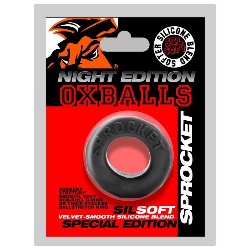 Sprocket Comfort No-Roll Cock Ring Night - Naughty by Nature Adult Store