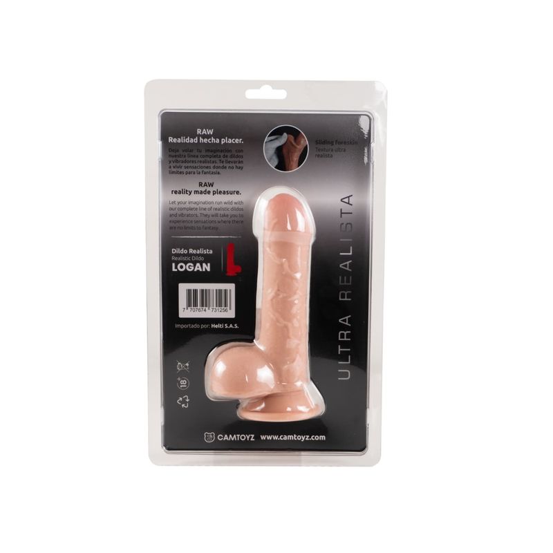Raw Ultra Realistic Double Layered Dildo Logan - Naughty by Nature Adult Store
