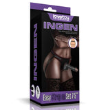 Easy Strap On Set 7.5in Black - Naughty by Nature Adult Store