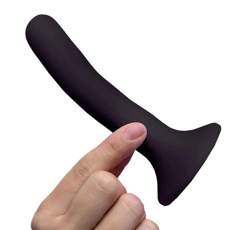 Black Silicone Strap-On Dildo Small - Naughty by Nature Adult Store