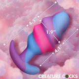 Unicorn Swirl Silicone Butt Plug Large - Naughty by Nature Adult Store