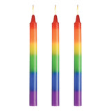 Pride Candles Rainbow Drip Candle 3 Pc - Naughty by Nature Adult Store
