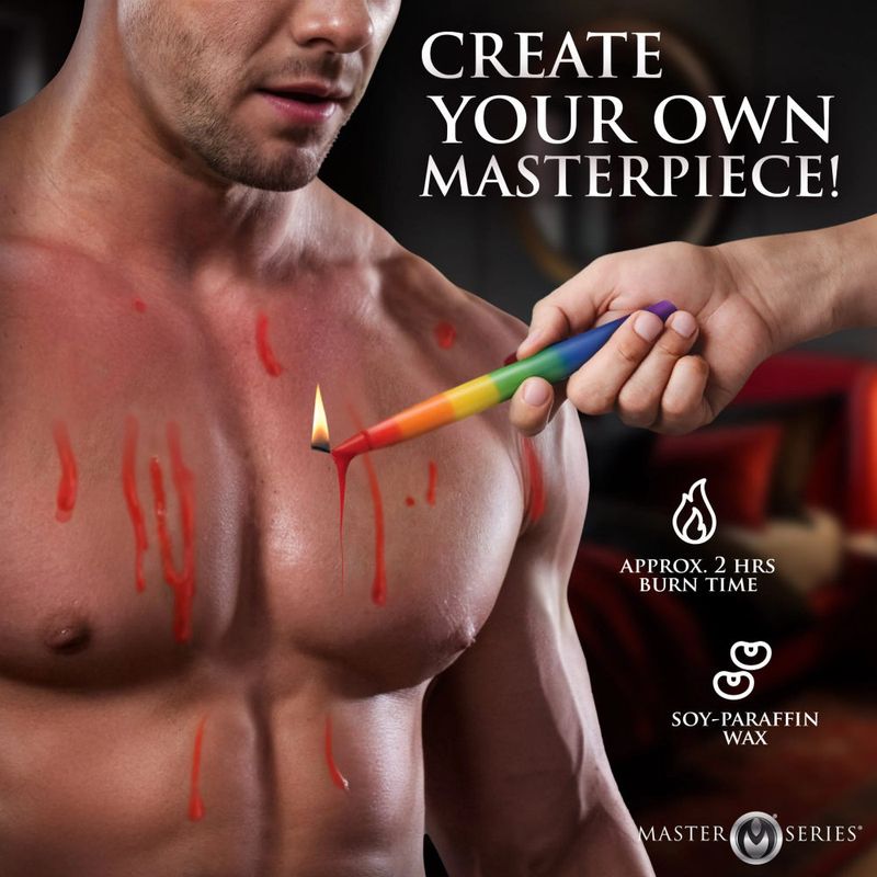 Pride Candles Rainbow Drip Candle 3 Pc - Naughty by Nature Adult Store