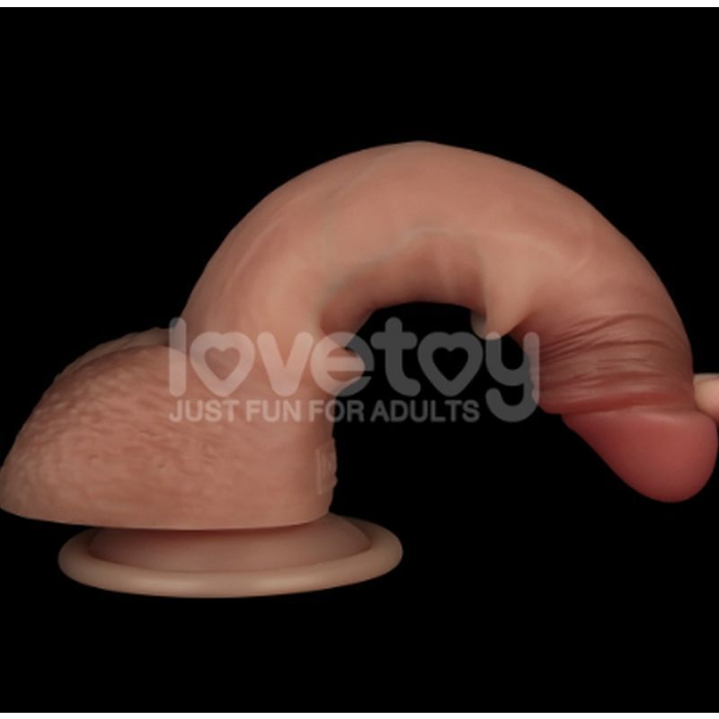 Sliding Skin Pro Dual Layer Silicone Dong 7.5in