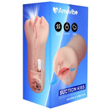 Kiss Sucking and Vibrating Masturbator Flesh