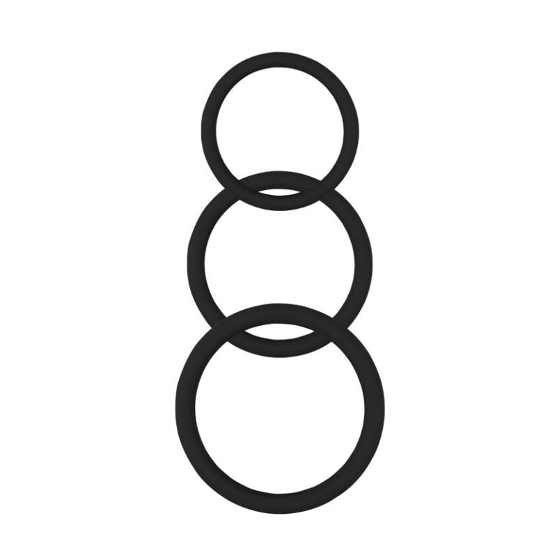 Magnum Force Cock Ring Set Black