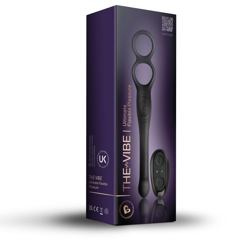 The Vibe 10 Speed Remote Mens Silicone Cock Ball and Anal Vibrator