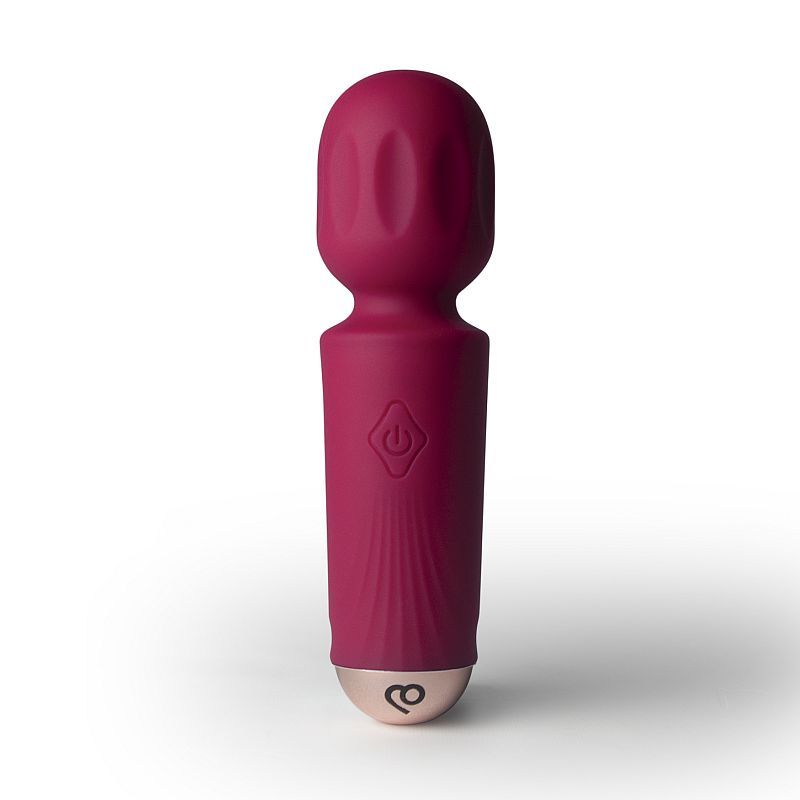 Rechargeable 16 Mode Silicone Mini Wand Azalea Red