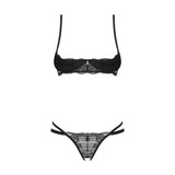 Nutris 2 Pc Crotchless Bra Panty Set