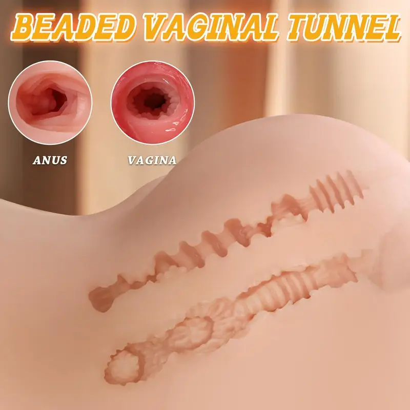 Realistic Beaded Sex Doll Torso - Dual Channel, 9kg