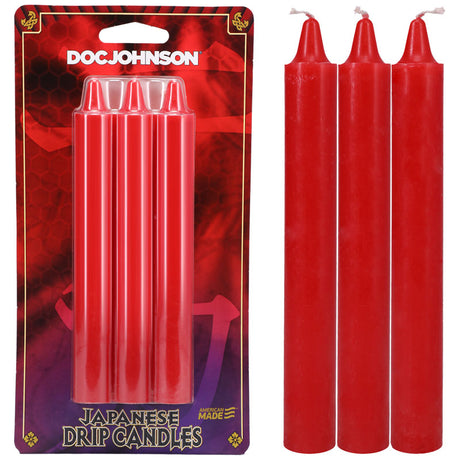 Japanese Drip Candles - Red - Red 3-Pack - Naughty by Nature Adult Store