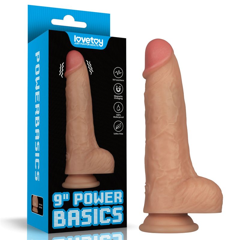 9in Vibrating USB Power Basics Cock - Naughty by Nature Adult Store