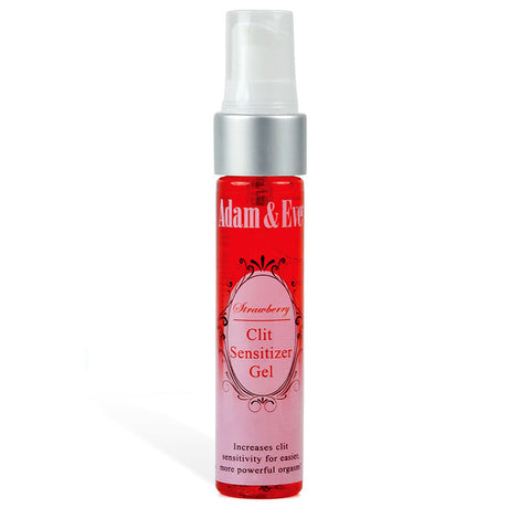 Adam & Eve Clit Sensitiser Gel - Strawberry Flavoured Female Enhancer - 29 ml Bottle - Naughty by Nature Adult Store