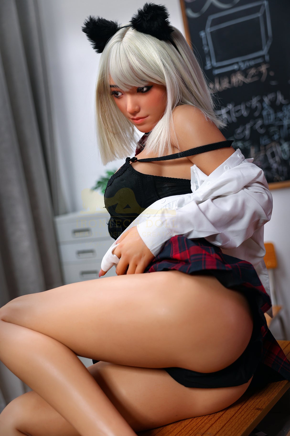 Irontech 167cm Catgirl Silicone Sex Doll S43 Sylvia