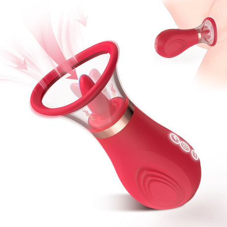 3 - in - 1 Sucking Licking Tickling Stimulator - Naughty by Nature Adult Store