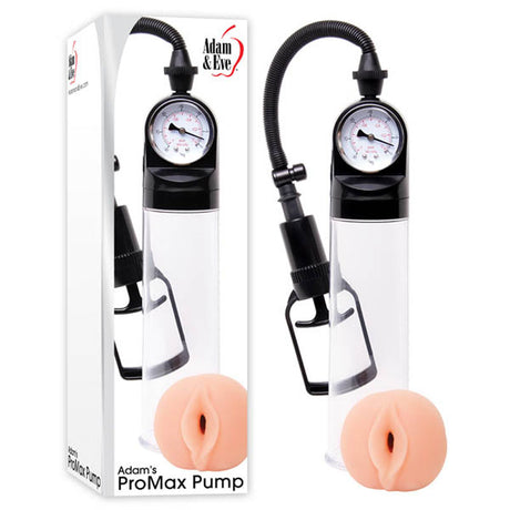 Adam & Eve Adam's Promax Pump - Clear Penis Pump with Masturbator Sleeve - Naughty by Nature Adult Store