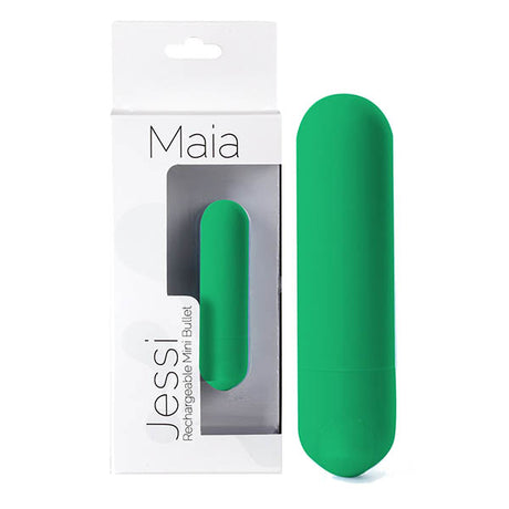 Maia Jessi - Emerald Green 7.6 cm USB Rechargeable Bullet - Naughty by Nature Adult Store
