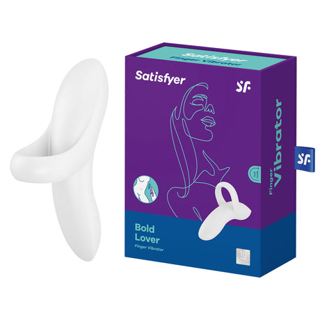 Satisfyer Bold Lover - White USB Rechargeable Finger Stimulator - Naughty by Nature Adult Store