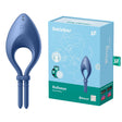Satisfyer Bullseye - Blue - Blue Vibrating Adjustable Lasso Cock Ring - Naughty by Nature Adult Store