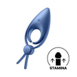 Satisfyer Sniper - Blue - Blue Vibrating Adjustable Lasso Cock Ring - Naughty by Nature Adult Store