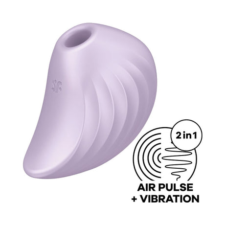 Satisfyer Pearl Diver - Violet - Violet USB Rechargeable Air Pulsation Stimulator - Naughty by Nature Adult Store