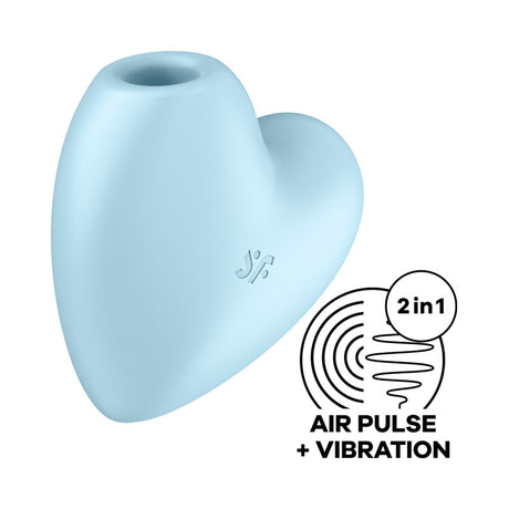 Satisfyer Cutie Heart - Rechargeable Air Pulsation Stimulator with Vibration - Naughty by Nature Adult Store