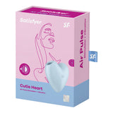 Satisfyer Cutie Heart - Rechargeable Air Pulsation Stimulator with Vibration - Naughty by Nature Adult Store
