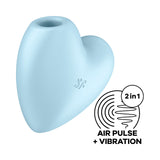 Satisfyer Cutie Heart - Rechargeable Air Pulsation Stimulator with Vibration - Naughty by Nature Adult Store