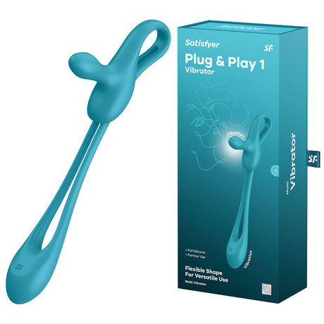 Satisfyer Plug & Play 1 - Blue USB Rechargeable Couples Stimulator - Naughty by Nature Adult Store