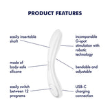 Satisfyer G-Spot Wave 2 - White Rechargeable Flicking Tip Vibrator