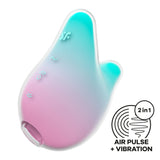 Satisfyer Mermaid Vibes - Mint/Pink - Air Pulse Stimulator - Naughty by Nature Adult Store