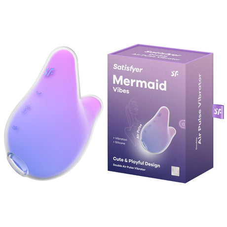 Satisfyer Mermaid Vibes - Violet/Pink - Air Pulse Stimulator - Naughty by Nature Adult Store