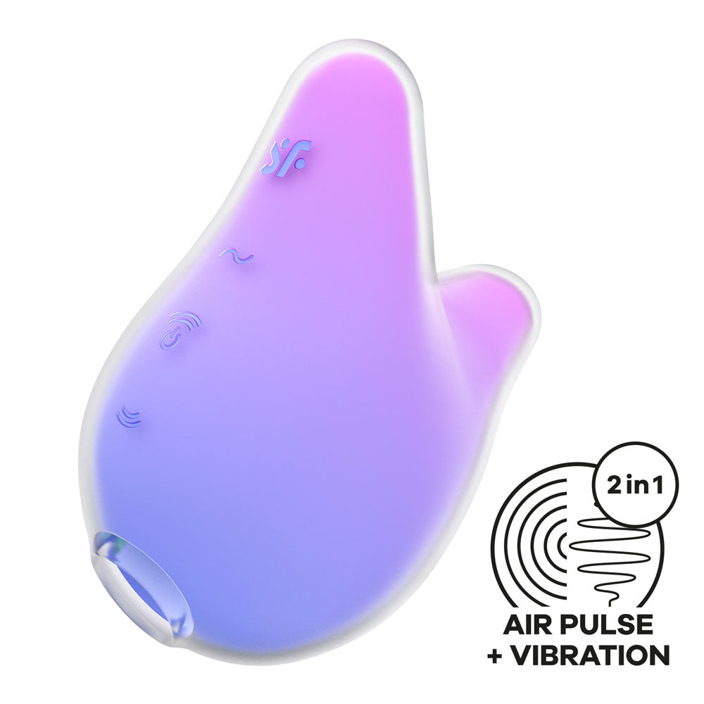 Satisfyer Mermaid Vibes - Violet/Pink - Air Pulse Stimulator - Naughty by Nature Adult Store