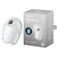 Satisfyer Glowing Ghost - White - Glow in Dark White USB Rechargeable Air Pulse Stimulator - Naughty by Nature Adult Store