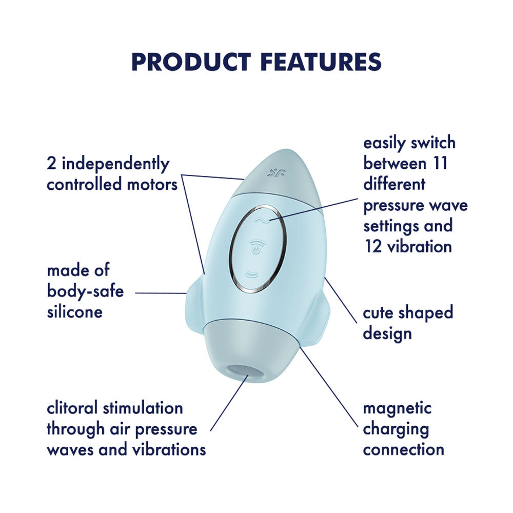 Satisfyer Mission Control - Blue - Naughty by Nature Adult Store