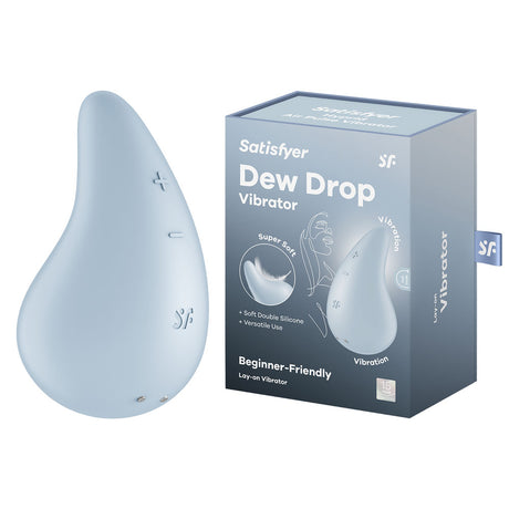 Satisfyer Dew Drop - Light Blue USB Rechargeable Stimulator - Naughty by Nature Adult Store