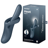 Satisfyer Heat Flex 4 - Grey Rechargeable Heating Vibrator - Naughty by Nature Adult Store