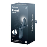 Satisfyer Heat Flex 4 - Grey Rechargeable Heating Vibrator - Naughty by Nature Adult Store