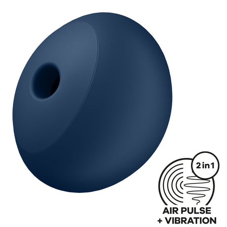 Satisfyer Air Power 4 - Navy USB Rechargeable Air Pulse Stimulator - Naughty by Nature Adult Store
