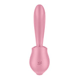 Satisfyer Tongue Genius - Pink Vibrator with Flicking Clit Stimulator