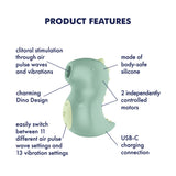 Satisfyer Din-OOOH - Mint Green Air Pulse Stimulator