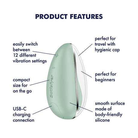 Satisfyer Drop To Go - Mint Green Clitoral Stimulator