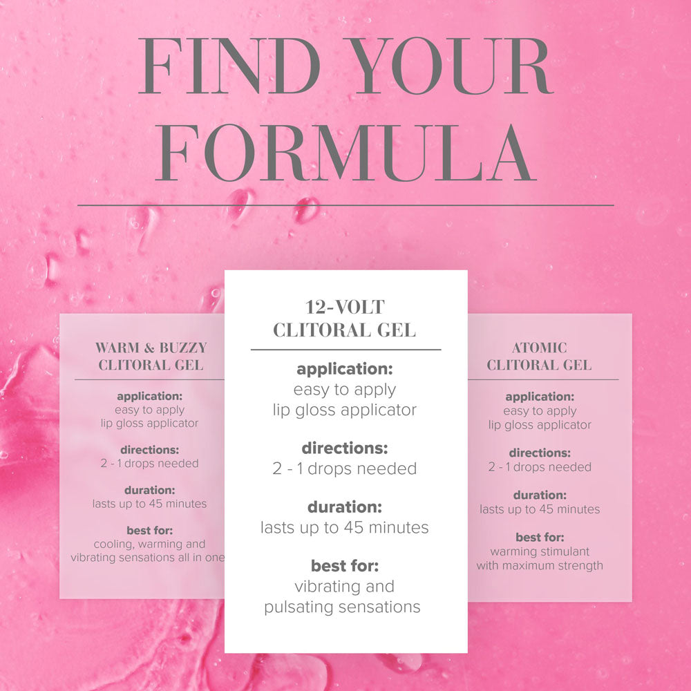 JO 12 Volt Clitoral Stimulant Gel 10 mL Tube For Women