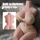 Pre Order Soft Big Boob Half Body Sex Doll Torso With Skeleton