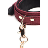 6 Pc Velvet Bondage Set Burgundy - Adult Toys